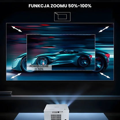 Projektor home cinema inteligentny – Full HD, 1200 ANSI lumenów, Android 13, autofocus 6D, Wi-Fi 6, Bluetooth